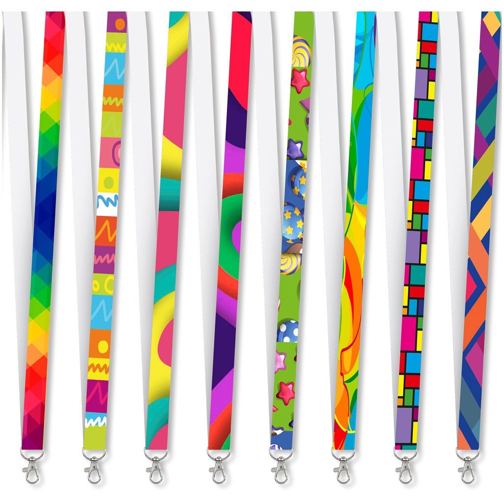 Altitude Snap Hook Clip Single - Sided Sublimation Satin Lanyard - Brand your company Logo! Get a quote - Promo Lingo