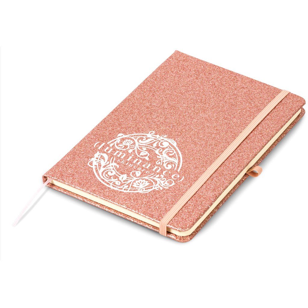Altitude Sparkle A5 Hard Cover Notebook - Brand your company Logo! Get a quote - Promo Lingo