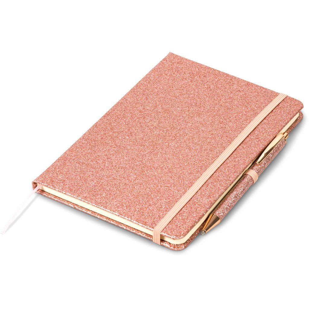 Altitude Sparkle A5 Hard Cover Notebook - Brand your company Logo! Get a quote - Promo Lingo
