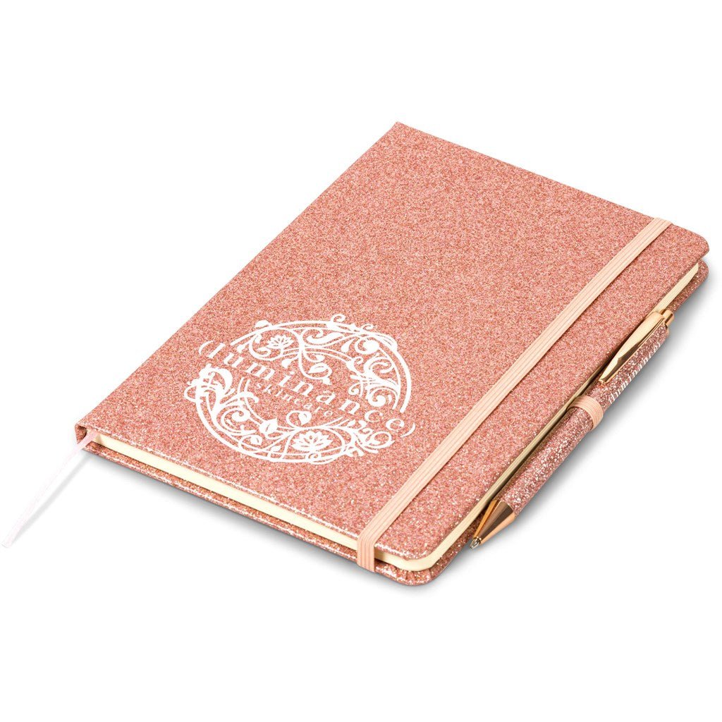 Altitude Sparkle A5 Hard Cover Notebook - Brand your company Logo! Get a quote - Promo Lingo