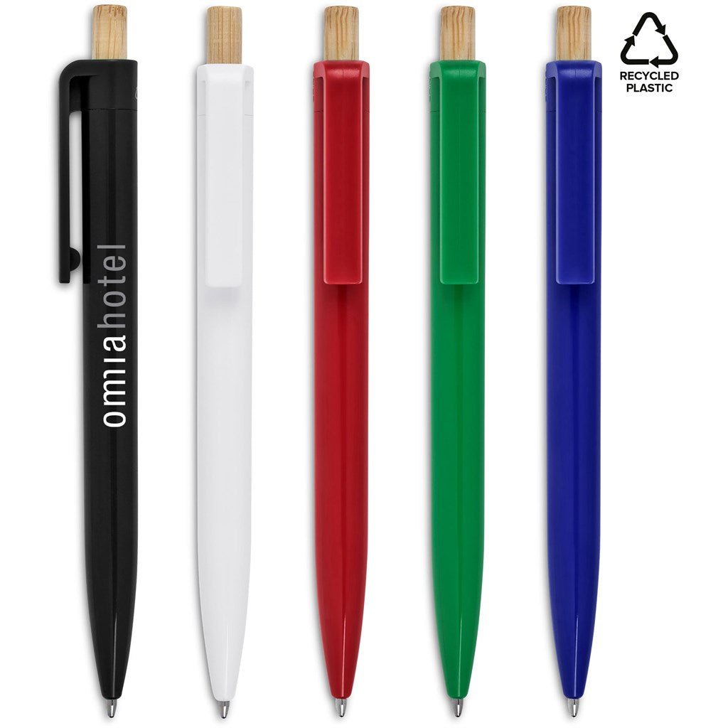 Altitude Tickit Recycled Plastic & Bamboo Ball Pen - Brand your company Logo! Get a quote - Promo Lingo