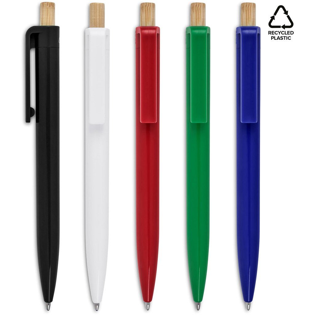 Altitude Tickit Recycled Plastic & Bamboo Ball Pen - Brand your company Logo! Get a quote - Promo Lingo