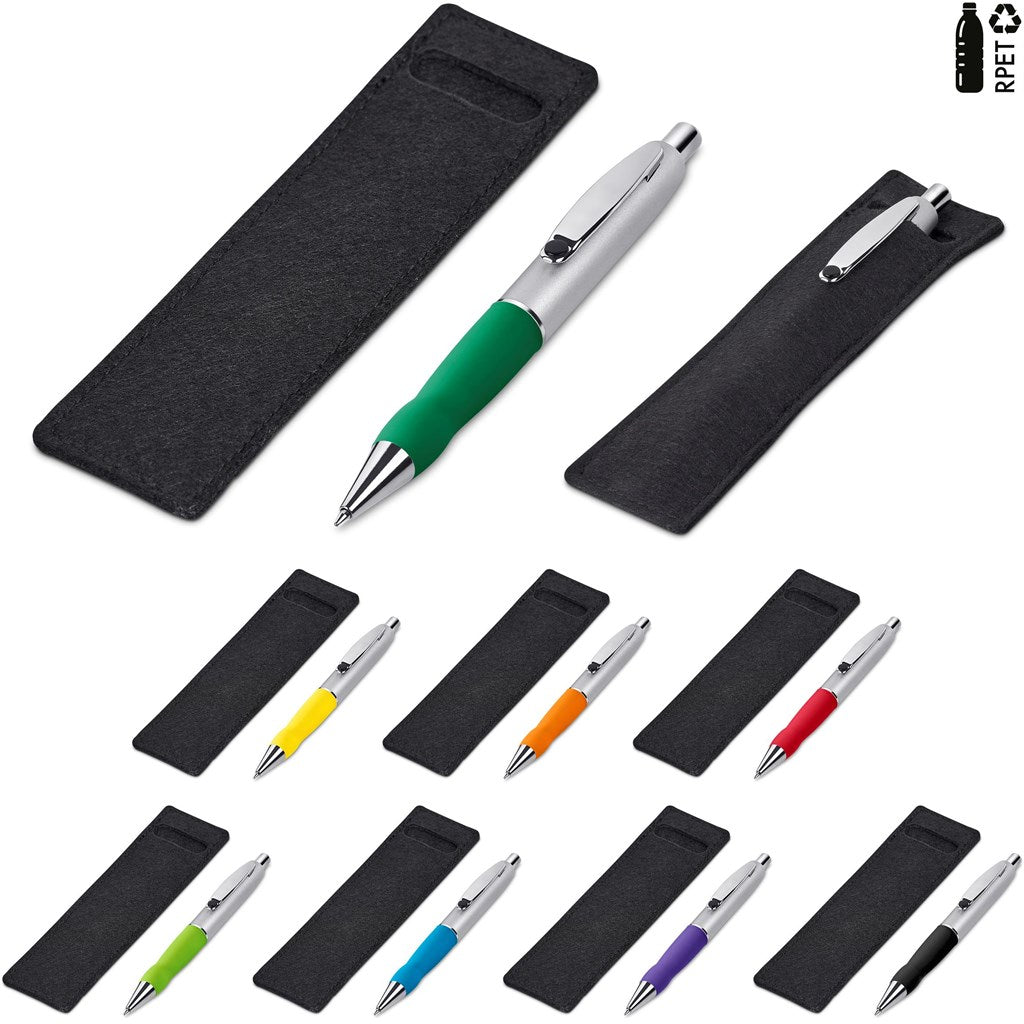 Altitude Turbo Tide Ball Pen in Felt Pouch - Brand your company Logo! Get a quote - Promo Lingo