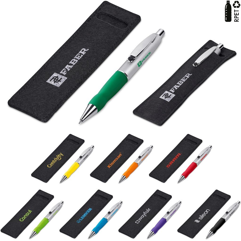 Altitude Turbo Tide Ball Pen in Felt Pouch - Brand your company Logo! Get a quote - Promo Lingo