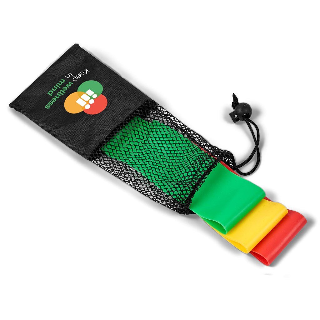 Altitude Workout Resistance Bands - Set Of 3 - Brand your company Logo! Get a quote - Promo Lingo