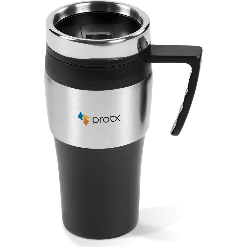 Altos Stainless Steel & Plastic Double - Wall Mug - 450ml - Brand your company Logo! Get a quote - Promo Lingo