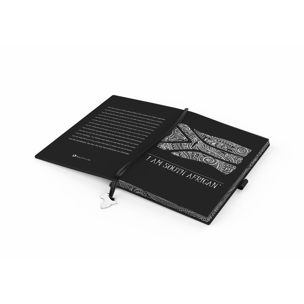 Andy Cartwright "I Am South African" A5 Hard Cover Notebook - Brand your company Logo! Get a quote - Promo Lingo