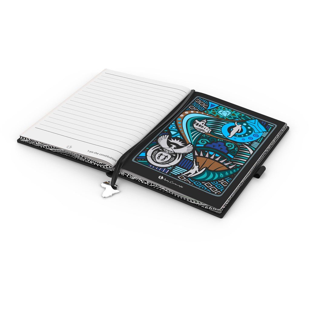 Andy Cartwright "I Am South African" A5 Hard Cover Notebook - Brand your company Logo! Get a quote - Promo Lingo