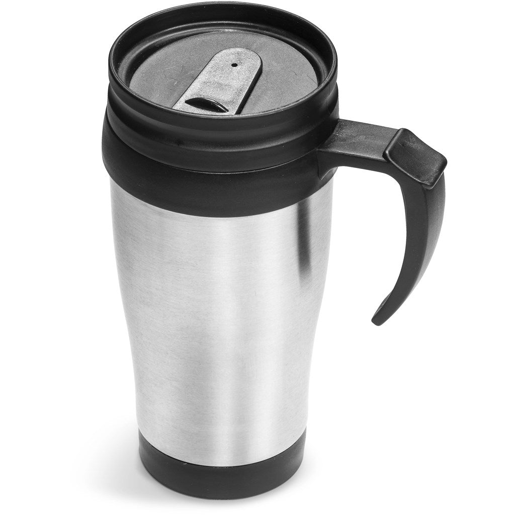 Arabica Stainless Steel & Plastic Double - Wall Mug - 450ml - Brand your company Logo! Get a quote - Promo Lingo