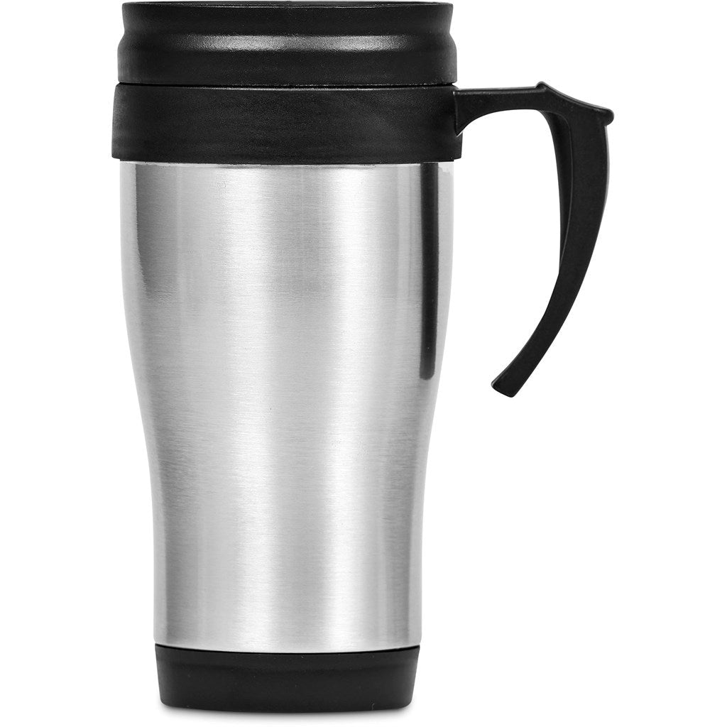 Arabica Stainless Steel & Plastic Double - Wall Mug - 450ml - Brand your company Logo! Get a quote - Promo Lingo