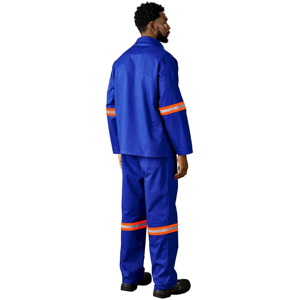 Artisan Premium 100% Cotton Jacket - Reflective Arms - Orange Tape - Brand your company Logo! Get a quote - Promo Lingo
