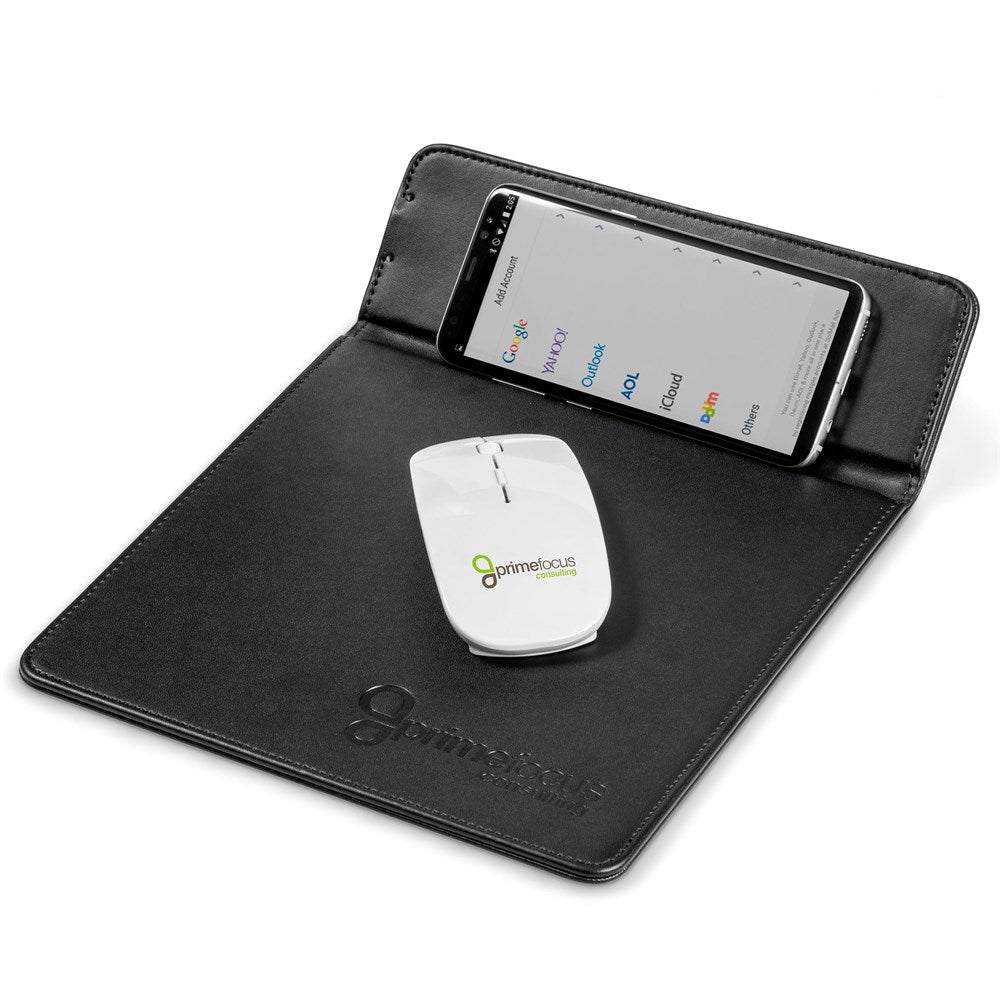 Ashburton Wireless Charger Mouse Pad - Brand your company Logo! Get a quote - Promo Lingo