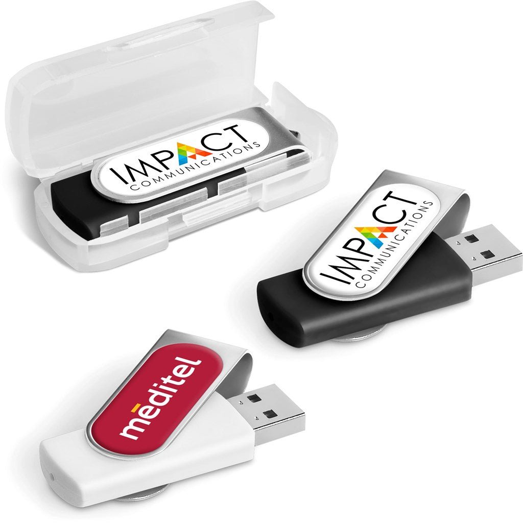 Axis Dome Flash Drive - 8GB - Brand your company Logo! Get a quote - Promo Lingo
