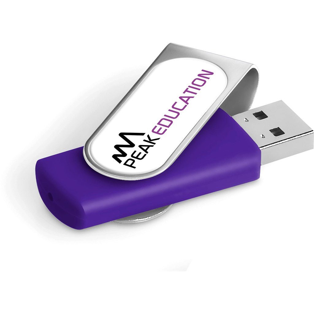 Axis Dome Flash Drive - 8GB - Purple - Brand your company Logo! Get a quote - Promo Lingo
