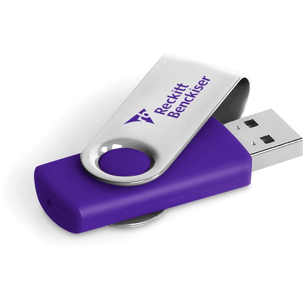 Axis Glint Flash Drive - 8GB - Purple - Brand your company Logo! Get a quote - Promo Lingo
