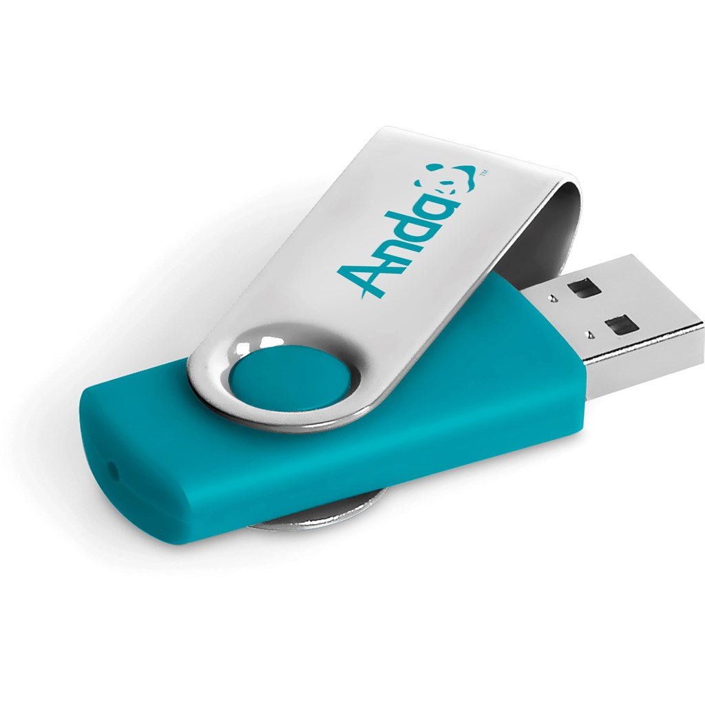 Axis Glint Flash Drive - 8GB - Turquoise - Brand your company Logo! Get a quote - Promo Lingo