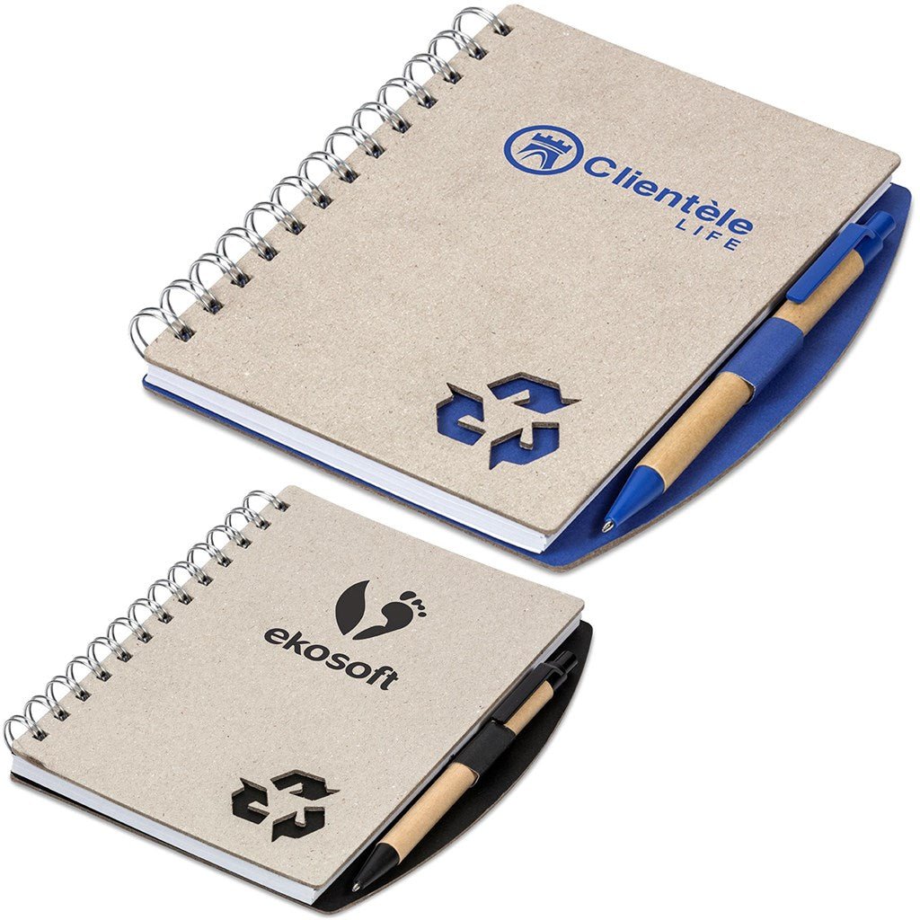 Bonaire Midi Notebook & Pen - Brand your company Logo! Get a quote - Promo Lingo