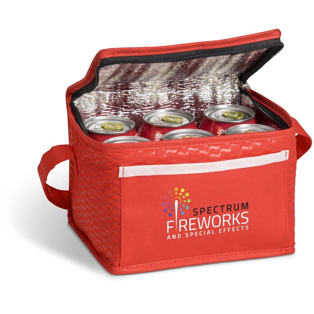 Brighton Non - Woven 6 - Can Cooler - Brand your company Logo! Get a quote - Promo Lingo