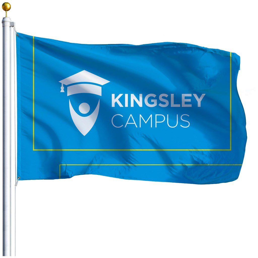 Champion Corporate Pole Flag 1800mm x 1200mm - Custom Print - Brand your company Logo! Get a quote - Promo Lingo