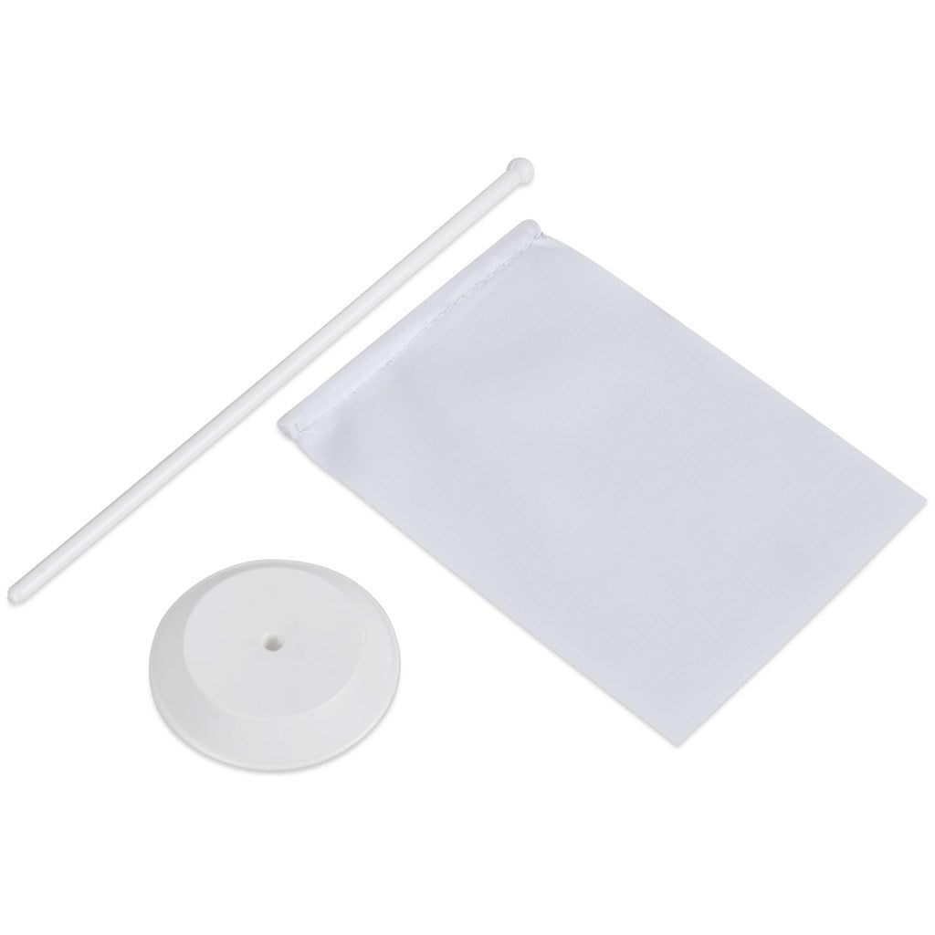 Champion Desk Flag 220mm x 150mm - Brand your company Logo! Get a quote - Promo Lingo