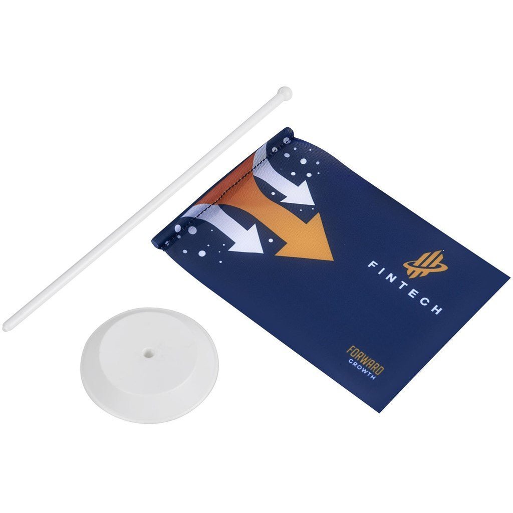 Champion Desk Flag 220mm x 150mm - Brand your company Logo! Get a quote - Promo Lingo