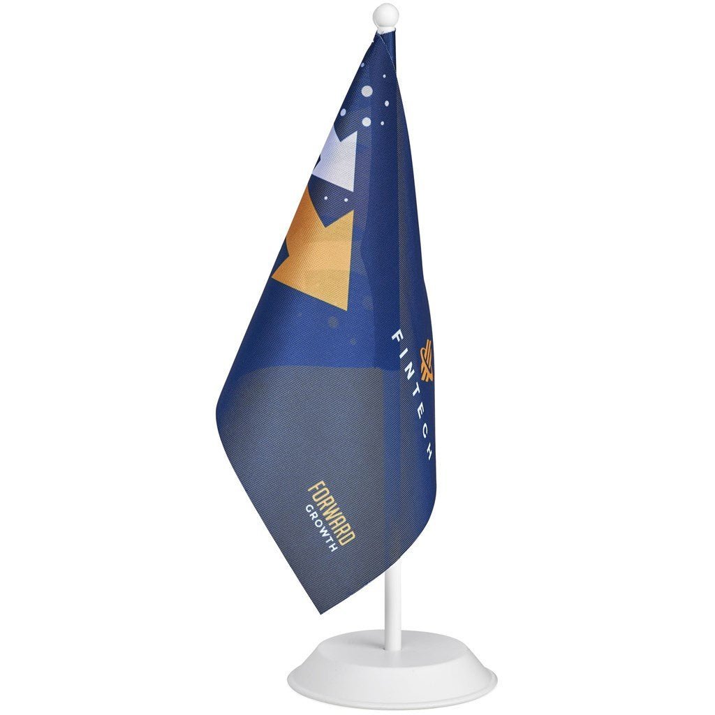 Champion Desk Flag 220mm x 150mm - Brand your company Logo! Get a quote - Promo Lingo