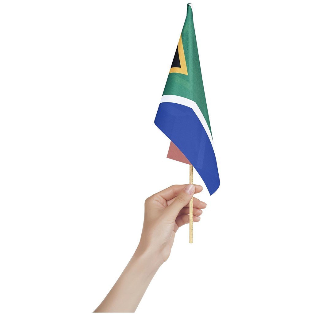 Champion Small Hand Flag 300mm x 200mm - Brand your company Logo! Get a quote - Promo Lingo