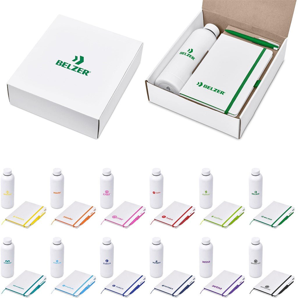 Clark White Gift Set - Brand your company Logo! Get a quote - Promo Lingo