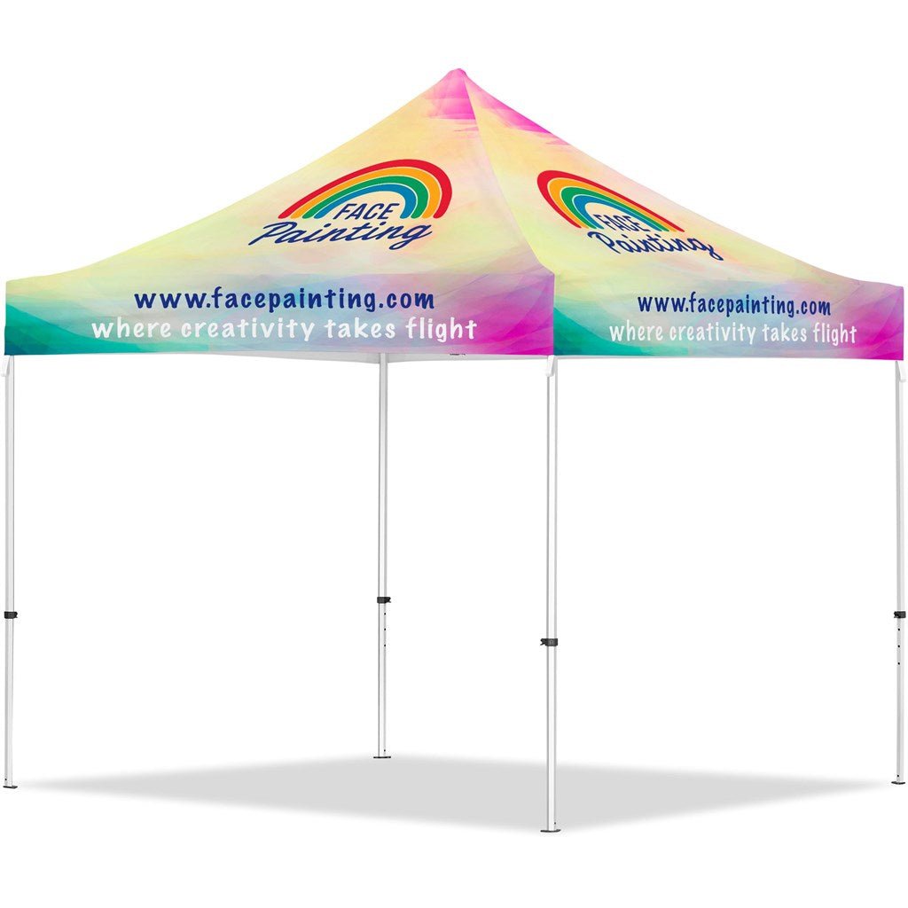 Coated Steel Sublimated Gazebo 3m x 3m - Brand your company Logo! Get a quote - Promo Lingo