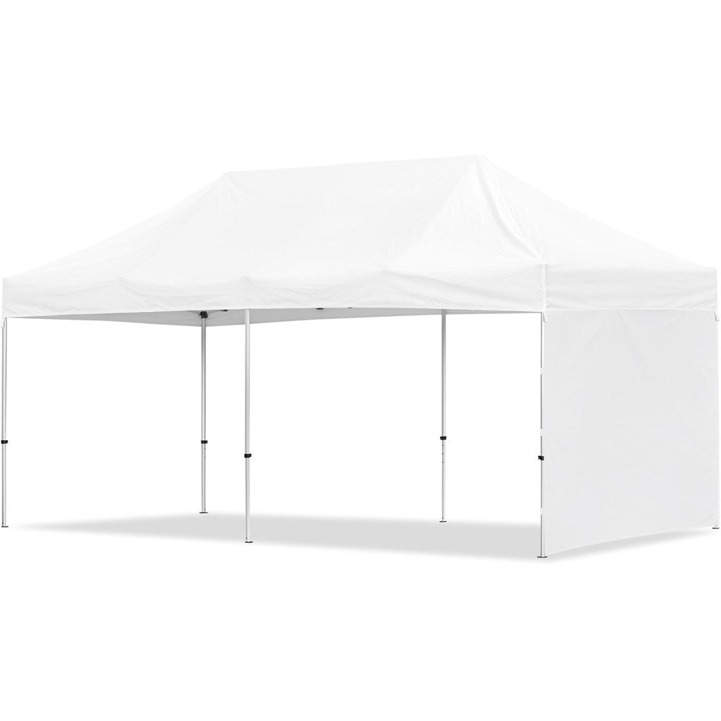 Coated Steel Sublimated Gazebo 6m x 3m - 1 Short Full - Wall Skin - Brand your company Logo! Get a quote - Promo Lingo