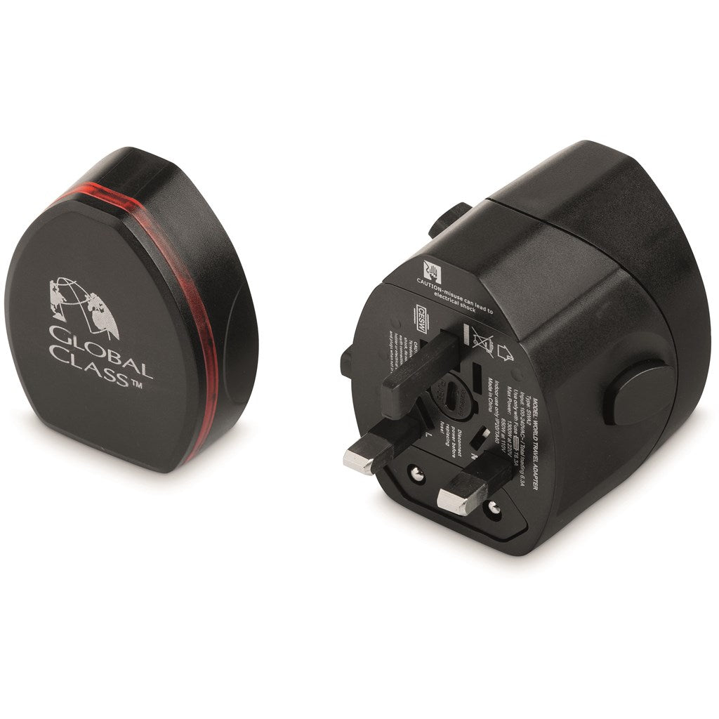 Connexions World Travel Adaptor - Brand your company Logo! Get a quote - Promo Lingo