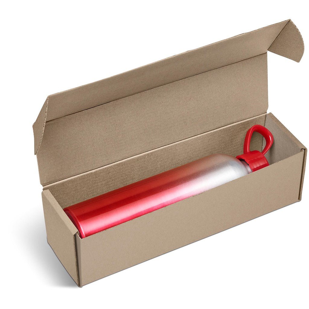 Customizable Aluminum Island Bottle in Bianca Gift Box for Brand Promotions - Brand your company Logo! Get a quote - Promo Lingo