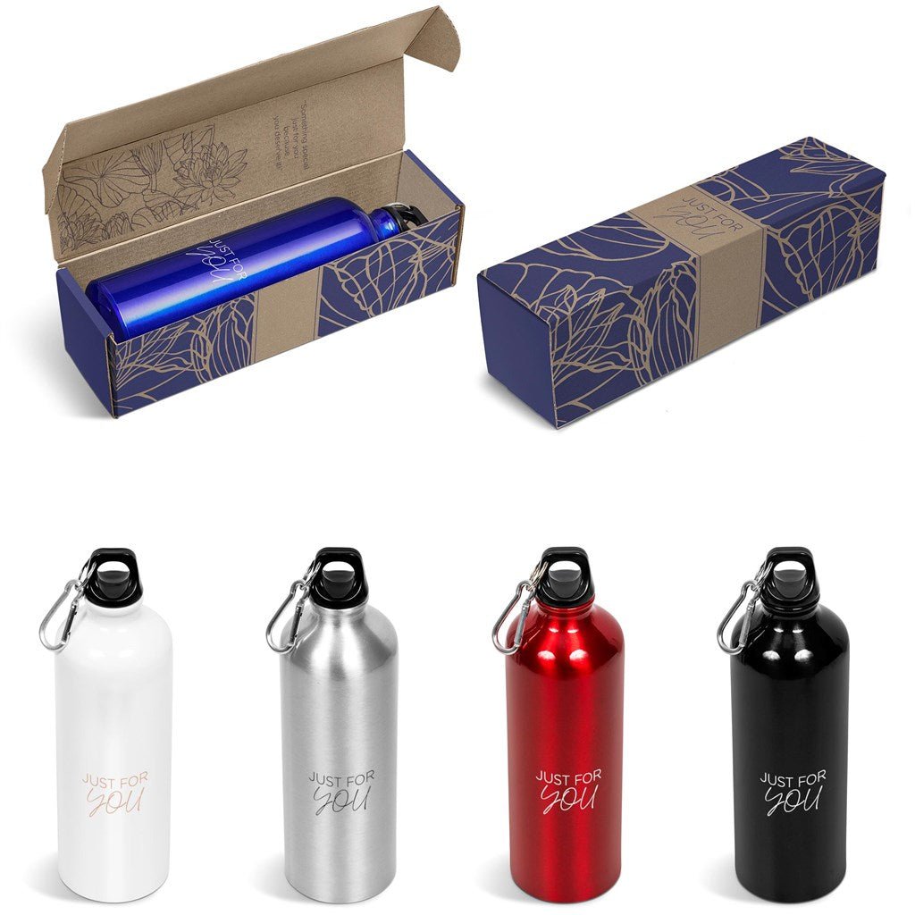 Customizable Solano Bottle in Bianca Gift Box for Branding - Brand your company Logo! Get a quote - Promo Lingo