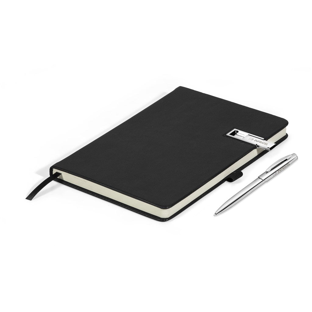 Cypher USB Notebook & Pen Set - 8GB - Brand your company Logo! Get a quote - Promo Lingo