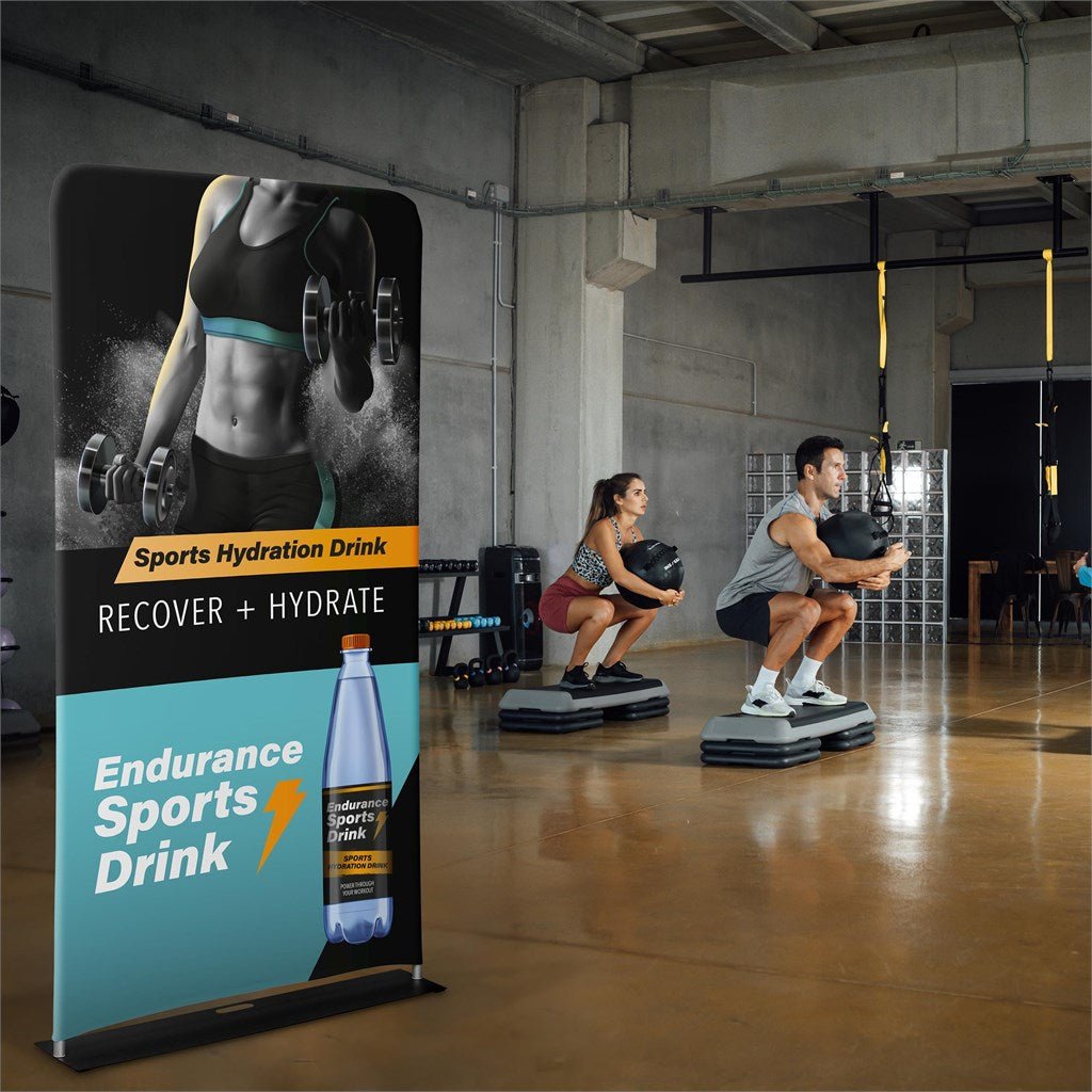Double Sided Fabric Tube System 1.2m - Brand your company Logo! Get a quote - Promo Lingo