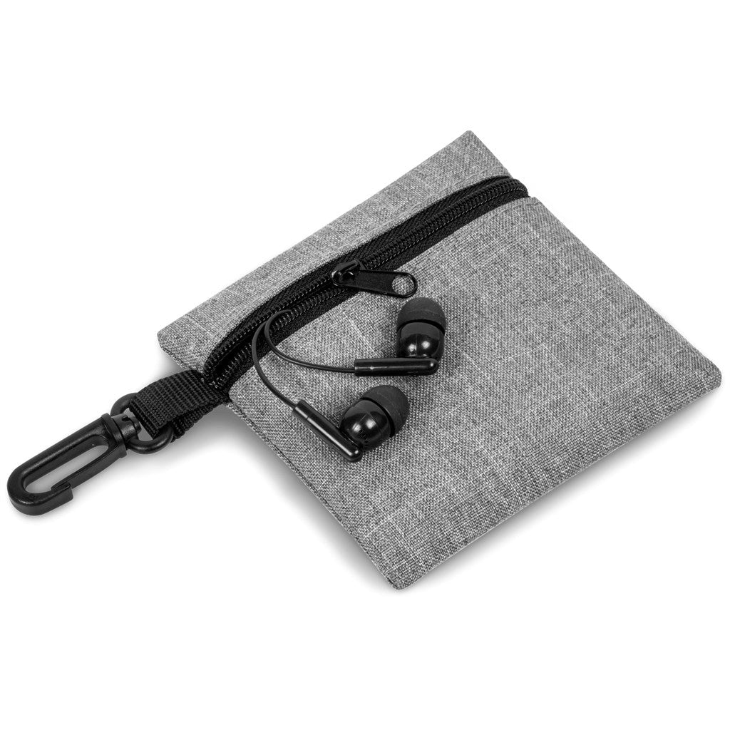 Echo Earbuds In Pouch - Brand your company Logo! Get a quote - Promo Lingo