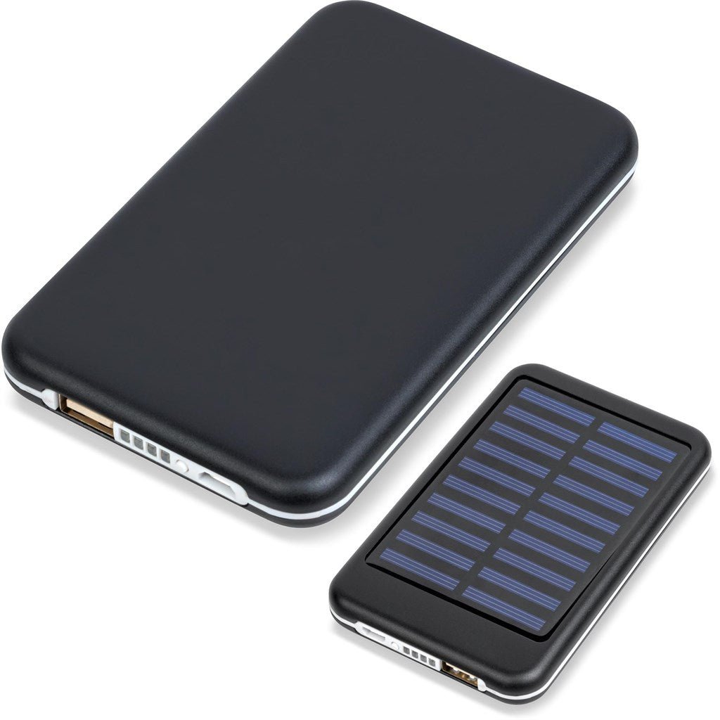 Eclipse Solar Power Bank - 5,000mAh - Brand your company Logo! Get a quote - Promo Lingo