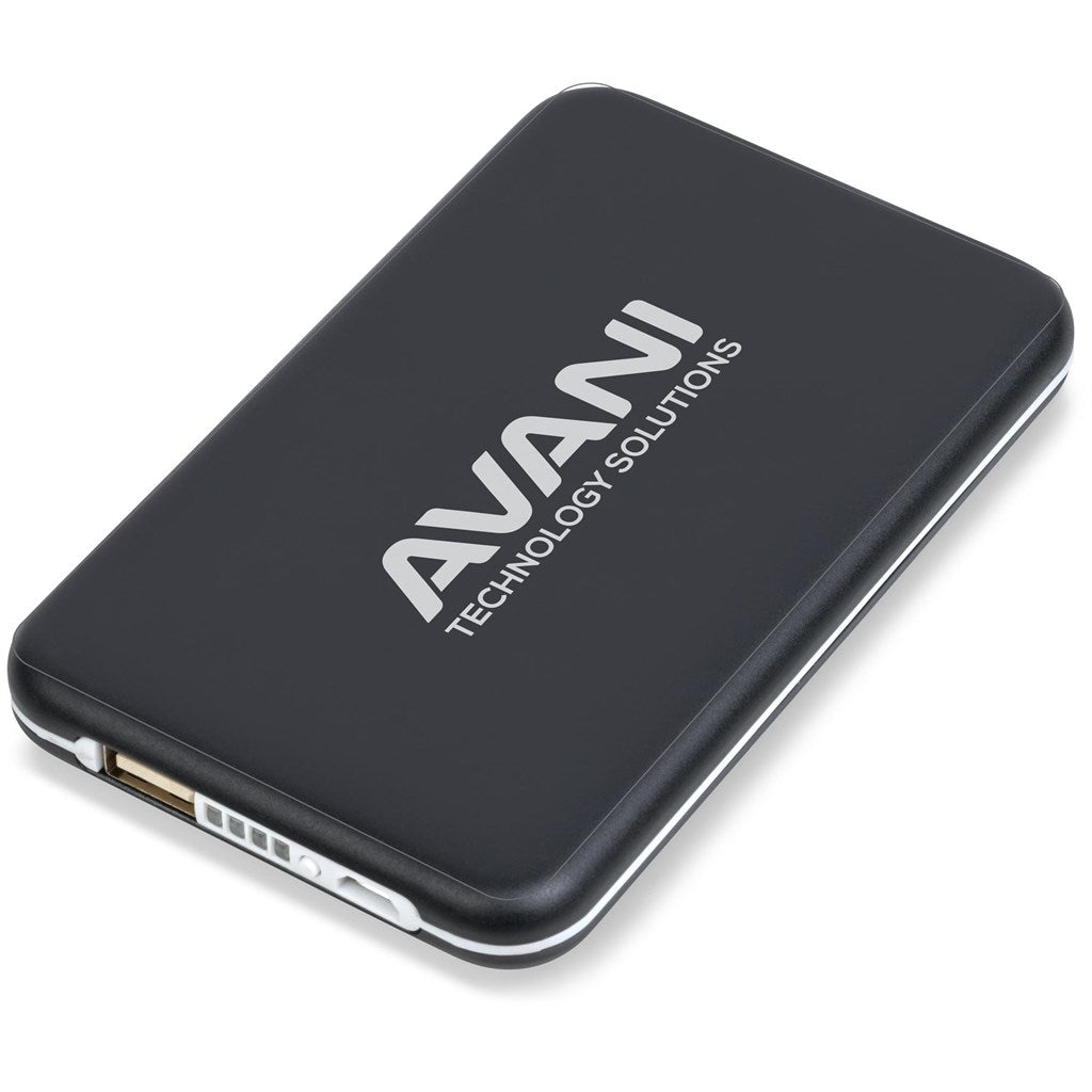 Eclipse Solar Power Bank - 5,000mAh - Brand your company Logo! Get a quote - Promo Lingo