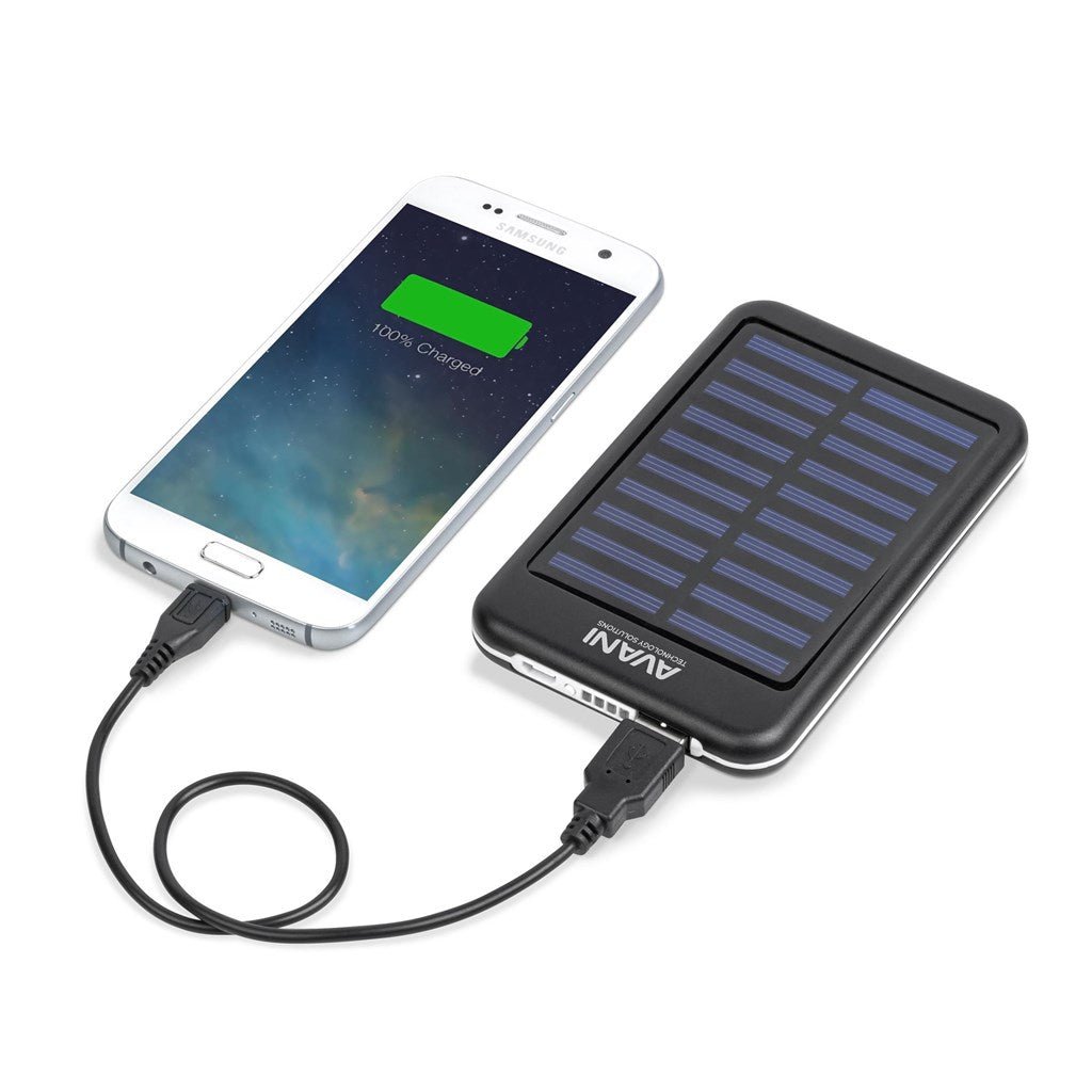 Eclipse Solar Power Bank - 5,000mAh - Brand your company Logo! Get a quote - Promo Lingo