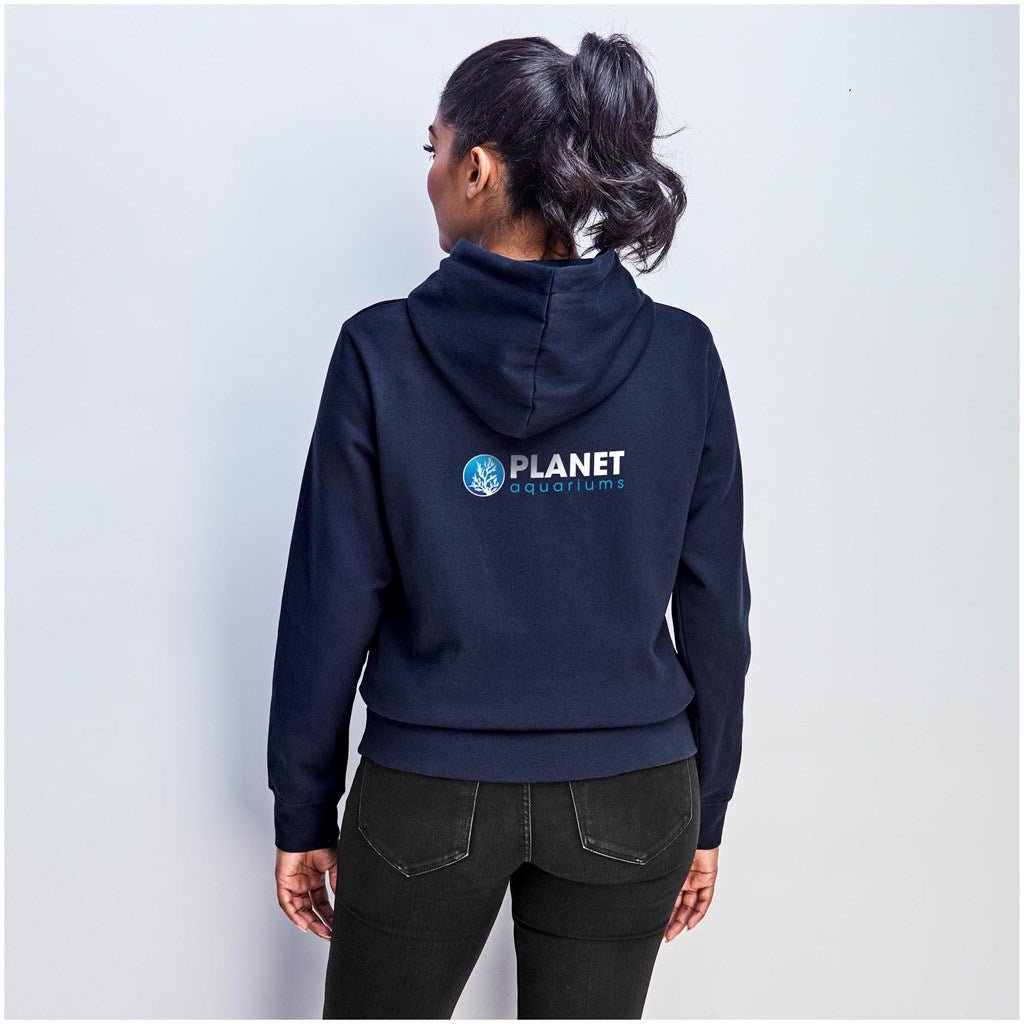 Eco - Friendly Ladies Okiyo Recycled Hooded Sweater - Brand your company Logo! Get a quote - Promo Lingo