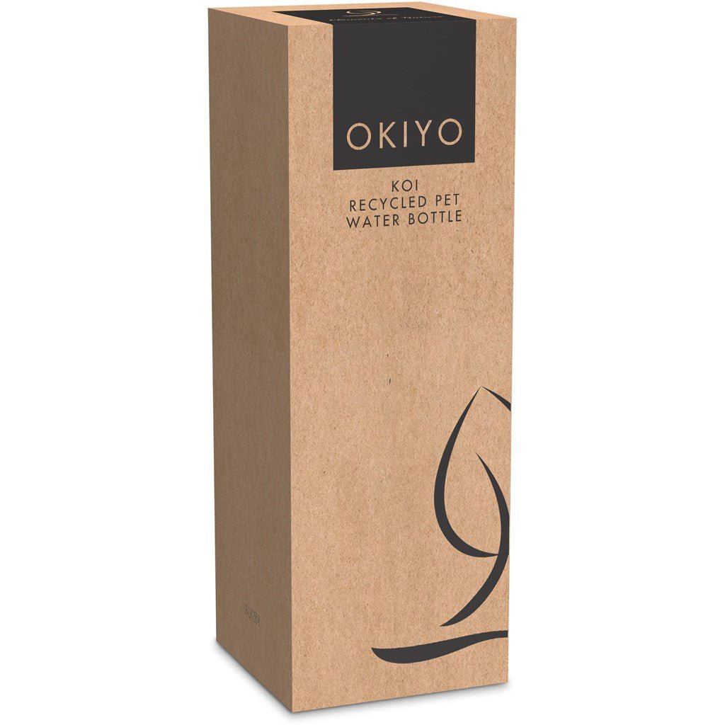 Eco - Friendly Okiyo Koi Recycled PET Water Bottle 650ml - Brand your company Logo! Get a quote - Promo Lingo