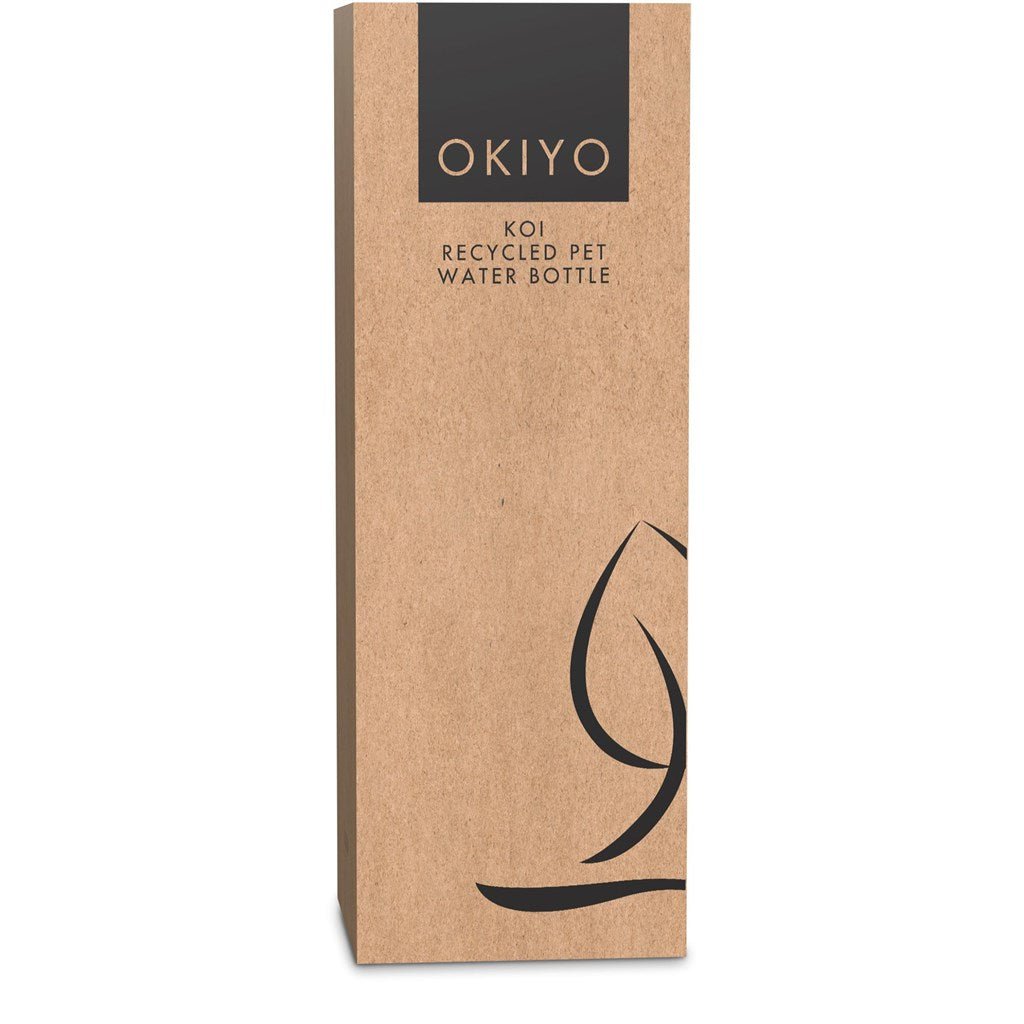 Eco - Friendly Okiyo Koi Recycled PET Water Bottle 650ml - Brand your company Logo! Get a quote - Promo Lingo