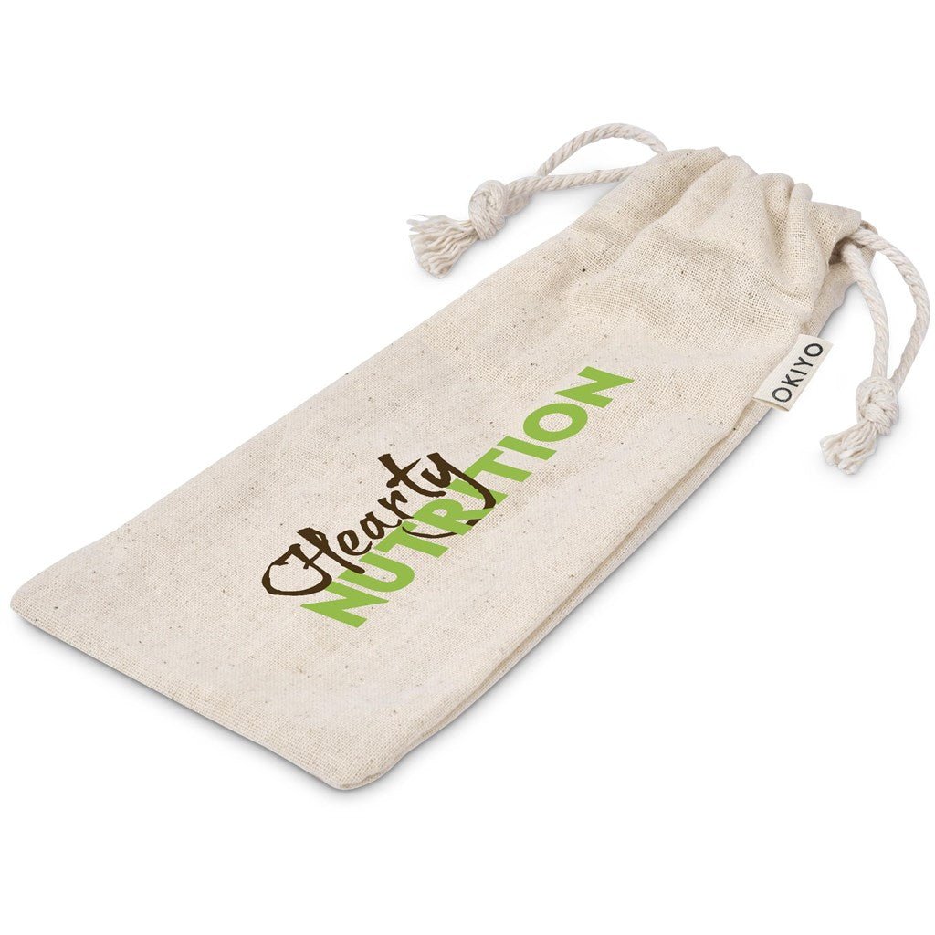 Eco - Friendly Okiyo Nakama Bamboo Cutlery Set for All - Brand your company Logo! Get a quote - Promo Lingo