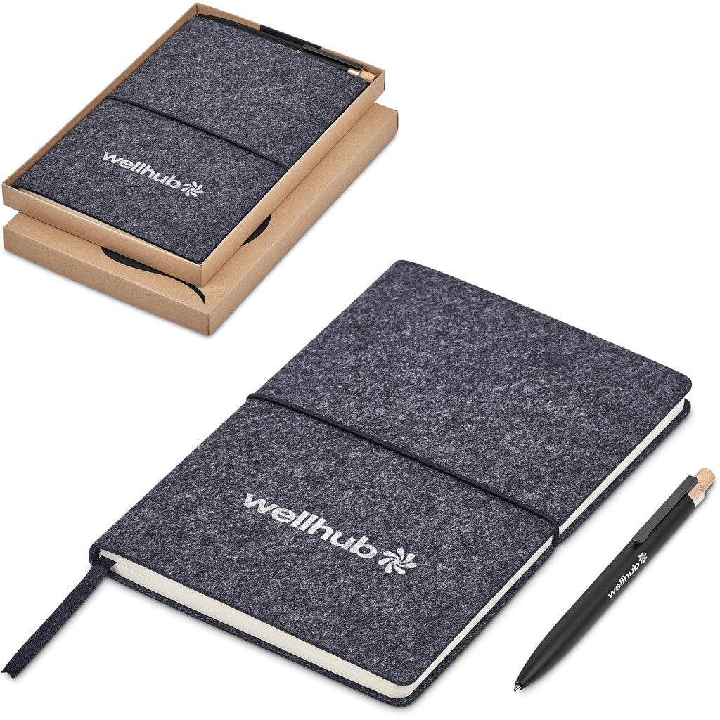 Eco - Friendly Okiyo Rikamimo Notebook & Pen Set - Brand your company Logo! Get a quote - Promo Lingo
