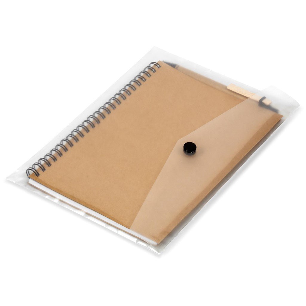 Eco - Logical A5 Notebook & Pen - Brand your company Logo! Get a quote - Promo Lingo