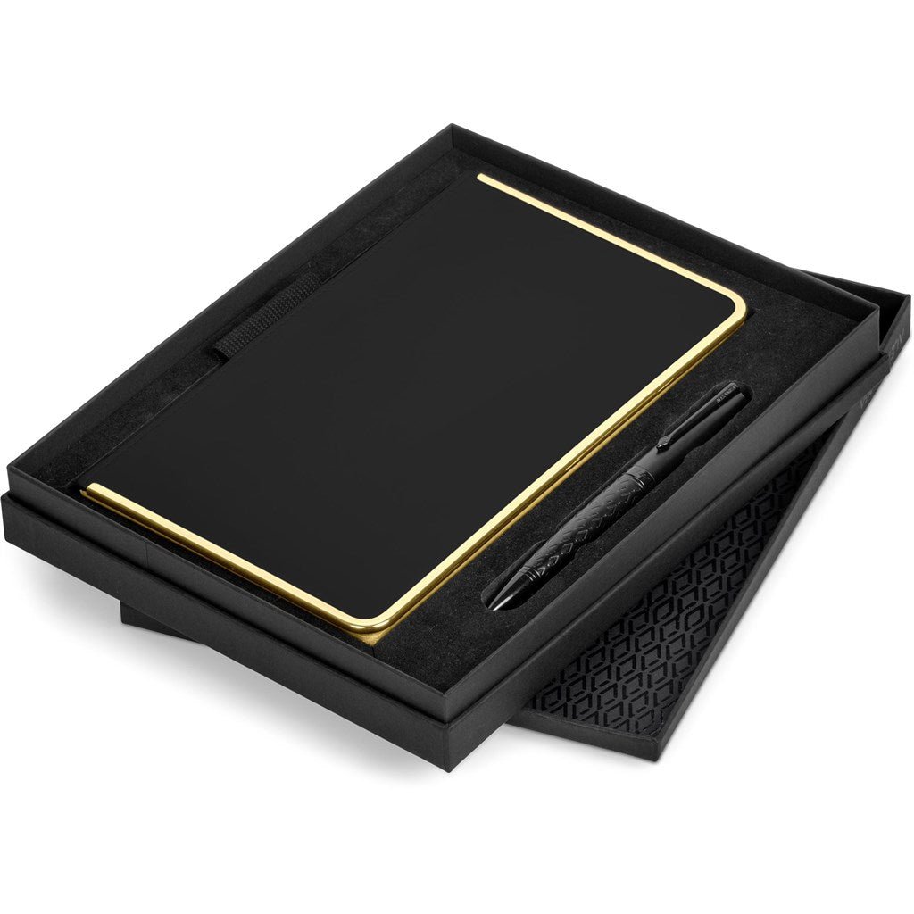 Elegant Alex Varga Barnett Notebook & Pen Set Gift - Brand your company Logo! Get a quote - Promo Lingo