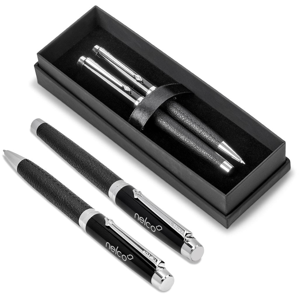 Elegant Alex Varga Corinthia Ball Pen & Rollerball Set - Brand your company Logo! Get a quote - Promo Lingo