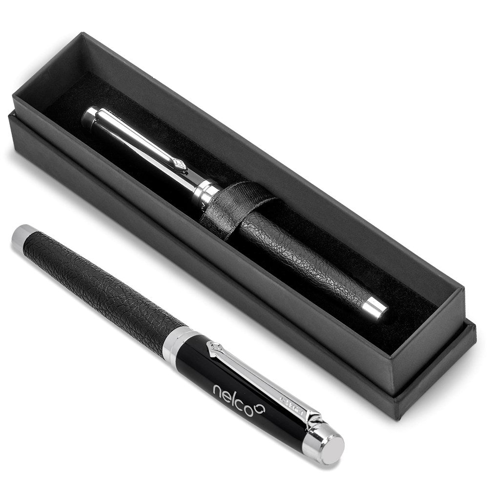 Elegant Alex Varga Corinthia Rollerball with Tex - Luxe Finish - Brand your company Logo! Get a quote - Promo Lingo