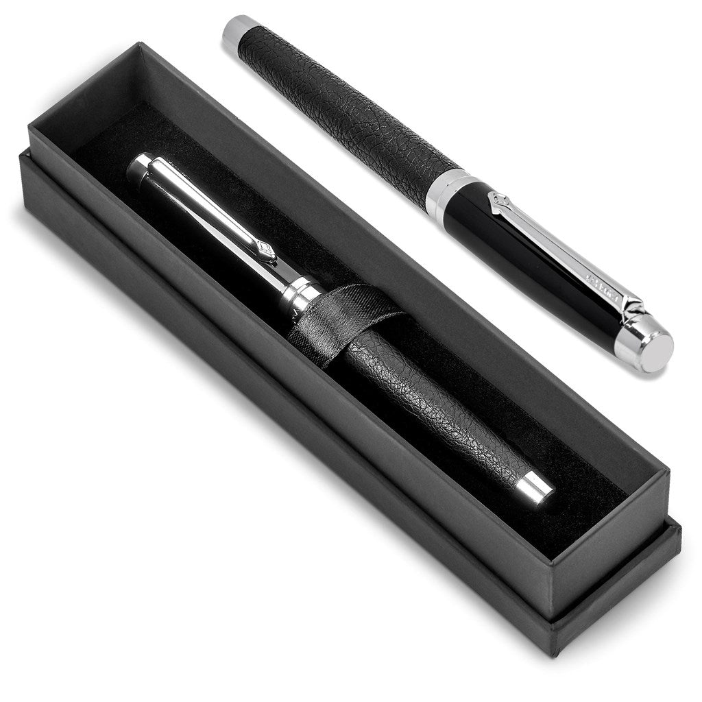 Elegant Alex Varga Corinthia Rollerball with Tex - Luxe Finish - Brand your company Logo! Get a quote - Promo Lingo