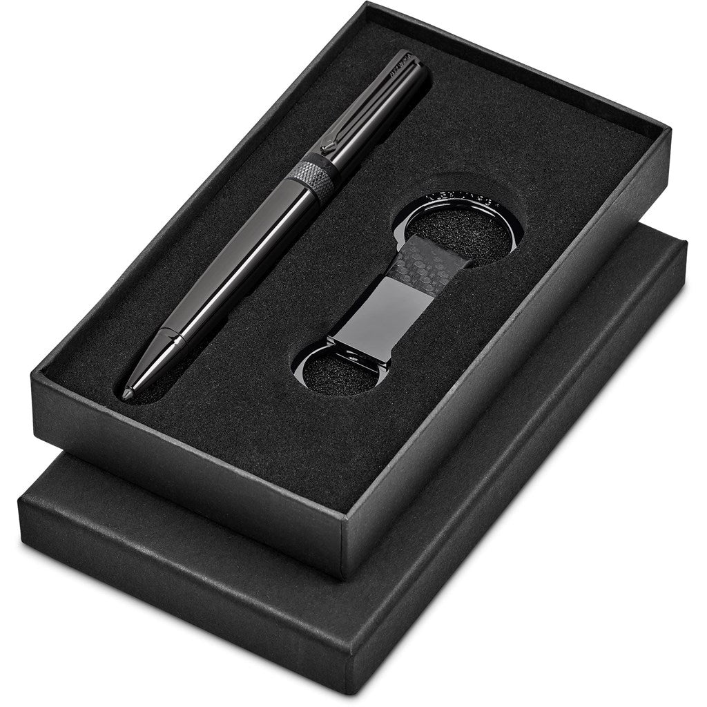 Elegant Alex Varga Karlsson Gift Set with Pen and Keyholder - Brand your company Logo! Get a quote - Promo Lingo